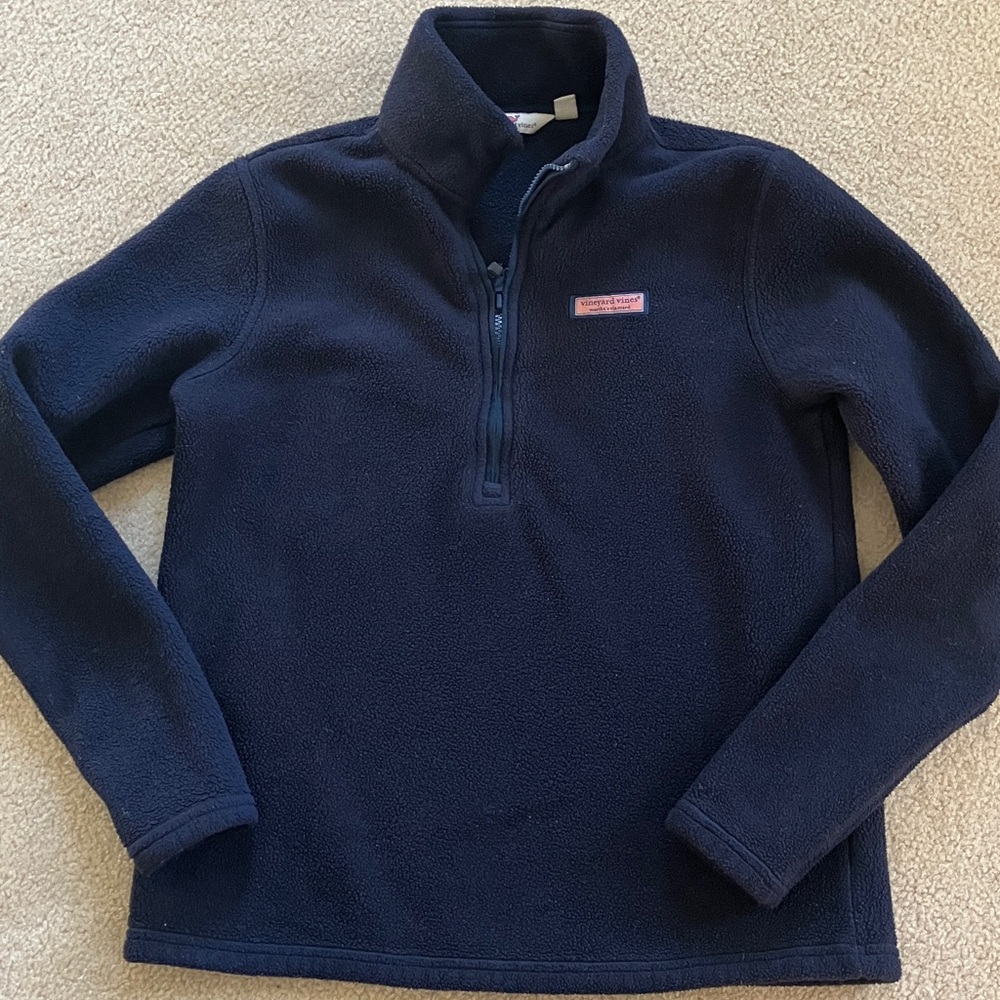 Vineyard Vines Dark Blue Fleece Pullover